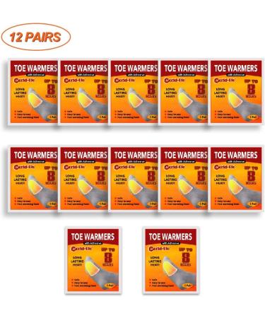 WORLD-BIO Disposable Insole Foot Warmers Value Pack - 12 Plus Hours Heating, Safe & Natural Odorless Warm Pack for Toes/Hands/Body - 12 Toe Warmers & 5 Foot Warmers Included - Buy Online on GoSupps.com