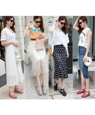 Creev Women's Summer Vintage Sandals | Comfortable Hollow Out Wedge Shoes | Retro Hook Loop Platform Footwear (EU 38-39) - Buy Online on GoSupps.com