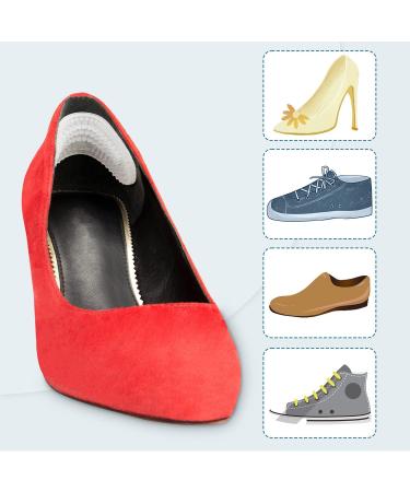 4 Pairs Silicone Heel Cushions - Self-Adhesive Inserts for Large Shoes & High Heels - Transparent Heel Protection - Buy Online on GoSupps.com