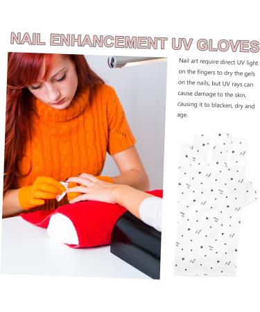 FRCOLOR 4 Pairs Nail Gloves Typing Gloves Protection Gloves for Manicures Manicure Gloves Nail Hand Gloves Nail Molding Gel Nail Art Gel Nail Dryer Glove UV Shield Gloves Polyester - Buy Online on GoSupps.com