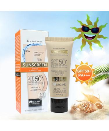 MEITREND Sunscreen sunscreen SPF 50+ for face foundation concealer sunscreen waterresistant sweatproof moistureproof antiaging sunscreen SPF 50+ PA+++ - Buy Online on GoSupps.com
