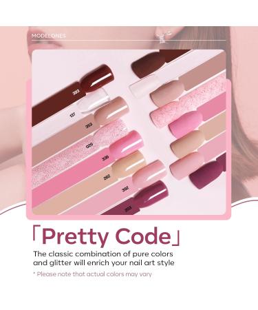 Modelones 20 Pcs Dip Powder Nail Kit Starter Set - 8 Colors Glitter Dipping Powder System with Dip Liquids and Cuticle Oil for French Nail Manicure - Buy Online on GoSupps.com