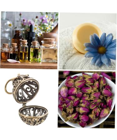 Zerodeko Refillable Car Air Freshener - Essential Oil Aroma Pendant DIY Car Hanging Decor & Diffuser Brass Spherical Design for Aromatherapy - Buy Online on GoSupps.com