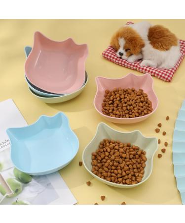 FANTESI 6 Pcs Cat Bowl Anti-Slip Cat Food Bowl Cat Feeding Bowls Multi-purpose Plastic Cat Food Bowl for Wet Food and Water Cat Bowls for Indoor Cats Kittens Puppies - Buy Online on GoSupps.com