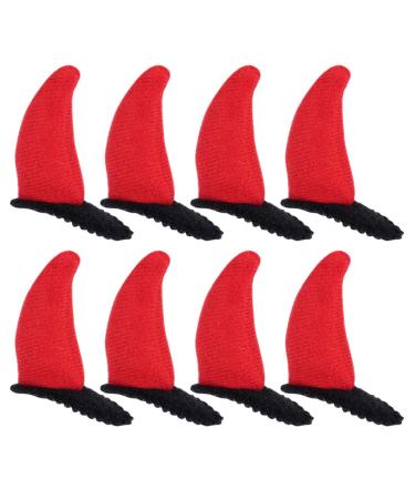10St Halloween-Horn-Haar Spang Devil Hairyard Hairyard made of red horn Halloween headgear devil horns hairpise duck beak pin child hairpin made of fabric bobby metal