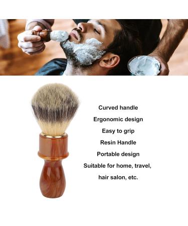 Premium Men's Shaving Brush - Ergonomic Resin Grip for Salon & Home Use | Soft Hair Razor Brush for Facial Care - Buy Online on GoSupps.com