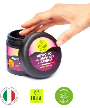 KALAHARI Griffe du Diable et Arnica Gel Extr me Extra Fort - Effet Chauffant pour Massage Muscles et Articulations D contractant musculaire Mobilit - Formule Naturelle Fabriqu en Italie - 500ml - Buy Online on GoSupps.com