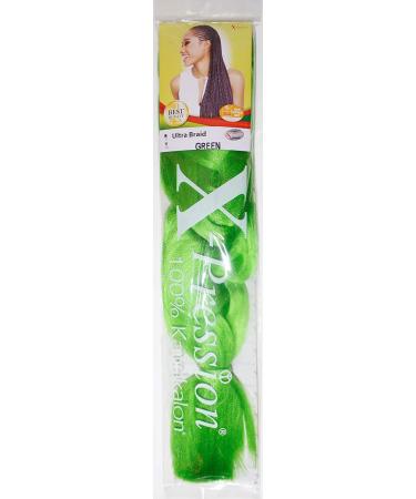 XPRESSION (X-pression) Premium Ultra Braid 82" Hair Extension Green - Buy Online on GoSupps.com