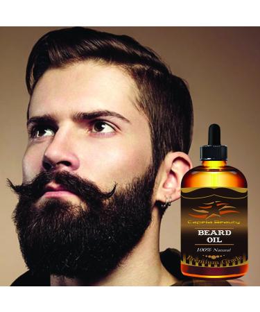 Beard Oil for Men - 100% Natural Grooming Softens Facial Hair & Boosts Growth (1oz - Buy Online on GoSupps.com