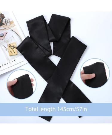 Prasacco Satin Eye Mask Set - Comfortable Sleep Blindfolds for Couples | Black & Pink | Perfect Valentine's Day Gift - Buy Online on GoSupps.com
