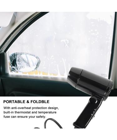 Travel Hair Dryer - 12v Foldable Hot And Cold Travel Blow Dryer With Adjustable Temperature | 2 In 1 Blow Dryer Compact Size | Pouring Art Lightweight Blow Dryer For Roads Trips And Home - Buy Online on GoSupps.com