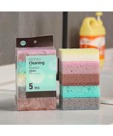 Sponges for Cleaning Water Absorbent Dish Scrubber Sponge Kitchen Scrubbing Sponges - Compact Dish Cleaning Sponge Sponge Scrubber for Tableware Furniture - Buy Online on GoSupps.com
