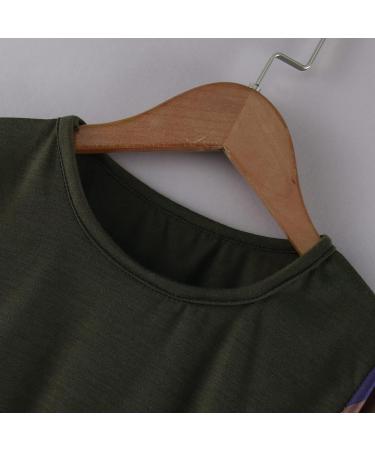 Teen Girls Green Striped T-Shirt | Long Sleeve Casual Sweatshirt | Fall Blouse 10-11 Years - Buy Online on GoSupps.com