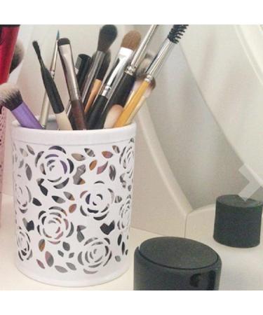 Demarkt Makeup Brush Keeper & Organizer - Black Makeup Brush Container | Storage Holder 10x8.2cm - Buy Online on GoSupps.com