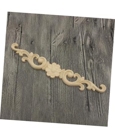 Angoily Carved Onlay Wall Decals 4 pcs Wood Appliques Corner Furniture unpainted Frames Wood Furniture Wood Flower White Embryo Furniture Appliques Onlays Corner Onlay - Buy Online on GoSupps.com