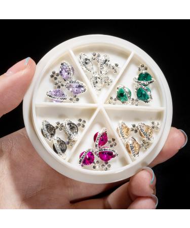 Noverlife 36PCS Planet Nail Charms: 3D Saturn Crystal Diamonds for Sparkling Manicure Decor - Buy Online on GoSupps.com