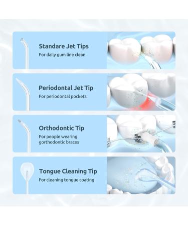 Replacement Jet Nozzle for SYNHOPE Mini Portable Water Flosser (4 Pack) - Buy Online on GoSupps.com