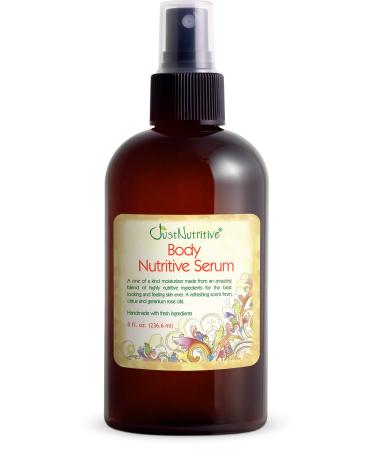 Body Nutritive Serum | For Outdoor Body Tanning | Hydrating Body Oil | Natural Skin Moisturizer | Sun Kiss Glow | Just Nutritive | 8 Oz
