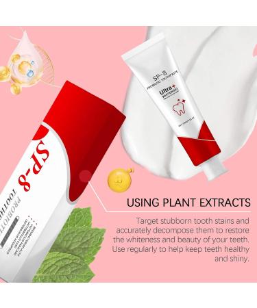  JINGLING SP-8 Probiotic Toothpaste 120g Probiotic Whitening Toothpaste Ultra Whitening Toothpaste Deep Cleaning Toothpaste - Buy Online on GoSupps.com