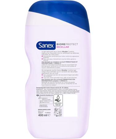 Sanex Biome Protect Micellar Comfort Shower Gel 400 ml for normal to dry skin - Buy Online on GoSupps.com