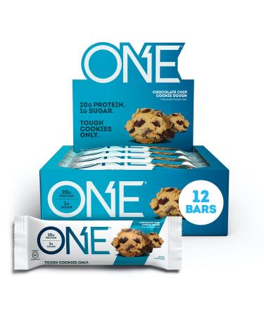 One Brands One Bar Chocolate Chip Cookie Dough 12 Bars 2.12 oz (60 g) Each
