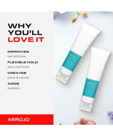 ARROJO Hair Styling Cream for Men & Women - Versatile Smoothing & Volume Cream - Hold & Define Hair - 5.1 fl oz - International Shipping Available - Buy Online on GoSupps.com