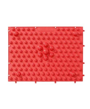 YOBEYI 2PCS Foot Massage Mat Acupressure Mat Foot Reflexology Walking Toe Plate Massage Pad Bathroom Mat Yoga Mat Anti-Slip Mat Outdoor Game Punishment Mat (Red)