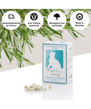 Felimove Urinary for Cats - 100 Capsules | Struvite FUS FLUTD & Cystitis Support with Cysticran EPA Chondroitin & Vitamin C - Fast International Shipping - Buy Online on GoSupps.com
