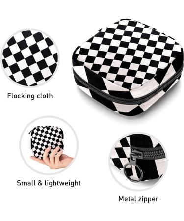 GIAPB Checkerboard Pattern Period Bag | Sanitary Napkin Storage & Travel Makeup Pouch Color4716 - Buy Online on GoSupps.com