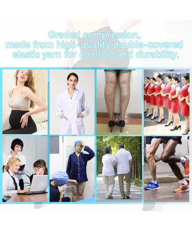 Buy Basic Compression Stockings for Women - Medical Grade Support Stockings for Varicose Veins | Class 1 Compression - Black (M) - Buy Online on GoSupps.com