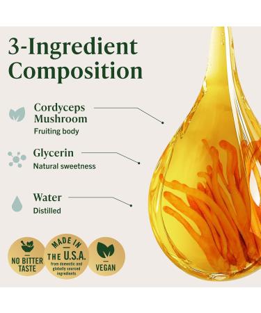 HERBAMAMA Cordyceps Sinensis Tincture - Vegan Immune Support & Defense with Cordyceps Mushroom Extract Drops - Non-GMO Alcohol & Sugar-Free Liquid Immunity Supplement 56-Day Supply 4 Fl Oz (Pack of 1) - Buy Online on GoSupps.com
