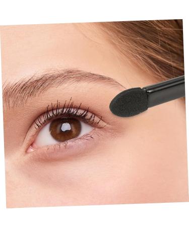 Healeved 300 Pcs Mini Eyeshadow Swab Eyelash Spoolie Mascara Wand Eyeshadow Plastic Black - Buy Online on GoSupps.com