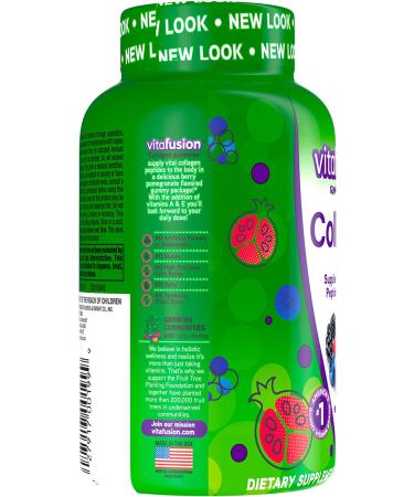 Vitafusion Collagen Gummy Vitamins 60ct - Boost Skin Health and Elasticity - Buy Online on GoSupps.com