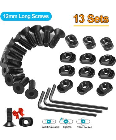 FANGOSS Mloc Picatinny Rails Set - 6 Pack with 3, 5, 7, 9, 11, 13 Slot Aluminum Sections - Includes 13 T-Nuts, Screws, and Allen Wrench - Buy Online on GoSupps.com