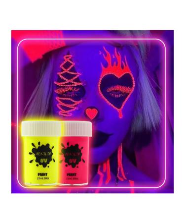 Face Painting Kit Holiday Party Watercolor Fluorescent Paste Body Paint Body and Face Paint Fluorescent Paste Professional Body & Face Paint Kit