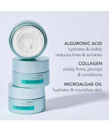 Algenist GENIUS Cleanse & Firm Set Melting Facial Cleanser (5 oz) + Face Cream (0.5 oz) Vegan Skincare with Alguronic Acid & Microalgae Oil for Radiance Hydration & Smooth Texture - Buy Online on GoSupps.com