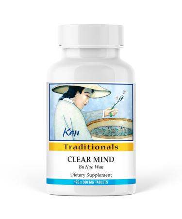 Kan Herb Company Clear Mind Formula Traditional Chinese Herbal Blend for Cognitive Clarity and Spirit Support Nourishes Heart Yin and Blood Calms Shen Herbal Supplement 120 Tablets