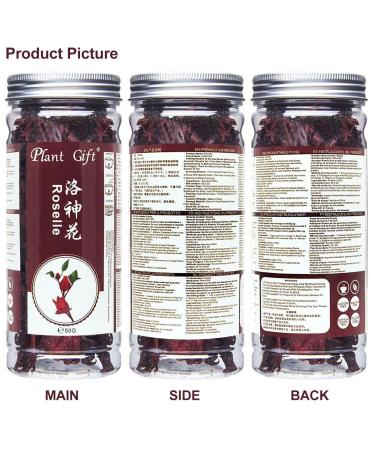 Buy Organic Roselle Hibiscus Tea - Dried Hibiscus Blooms 50g | Health Benefits International Shipping - Buy Online on GoSupps.com