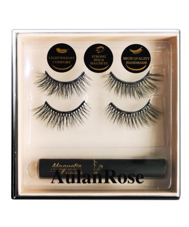 Magnetic Eyelashes - Wispy Cat Eye Magnetic Lashes Natural Looking Reusable 60 Wears Faux Mink Lashes Cruelty-Free & Vegan
