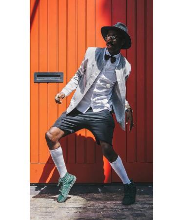 Compression Stockings for Men & Women - 4 Pairs Support Socks for Travel Sports & Nursing - White Knee High Compression Socks - Buy Online on GoSupps.com