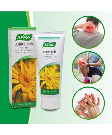 A.Vogel Arnica Rub 3.5 oz - Organic Arnica Extract for Joint Mobility & Muscle Stiffness - Vegan & Gluten-Free - Buy Online on GoSupps.com