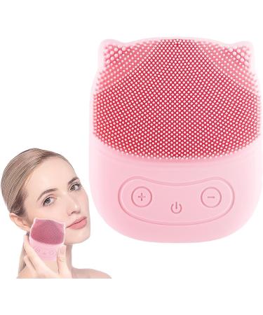 Streysisl Facial Wash Scrubber Silicone Face Scrubber Electric Penguin Shape Rechargeable Wash Brush for Deep Cleansing of the Skin Waterproof Face Brushes Pink - Buy Online on GoSupps.com