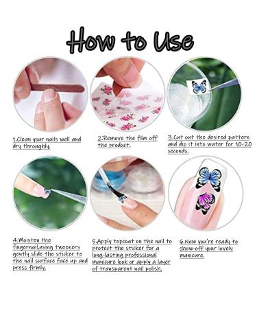 Summer Flamingo and Green Leaf Nail Art Stickers Decals - 12 Sheets - Buy Online on GoSupps.com