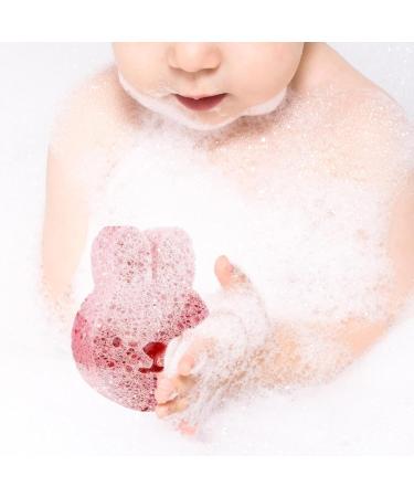 Sirseon Bath Sponge for Kids Wood Pulp Sponge Soft Bath Sponges - Cute Shower Brush Dead Skin Remover Bath Rub Shower Sponge Bath Supplies for Deep Cleansing Pink - Buy Online on GoSupps.com