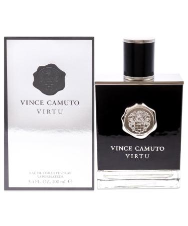 Vince Camuto Virtu Eau De Toilette Spray for Men 3.4 Fl Oz Cedar Fresh 3.4 Fl Oz (Pack of 1)