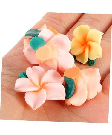 FRCOLOR 10pcs Creative Hair Clip Charms Polymer Beads Plumeria Flower Pendant Hair Clip Decor Hair Clip Diy Decor Flower Decorations Diy Decors Hawaiano 3d Jewelry Phone Case Polymer Clay - Buy Online on GoSupps.com