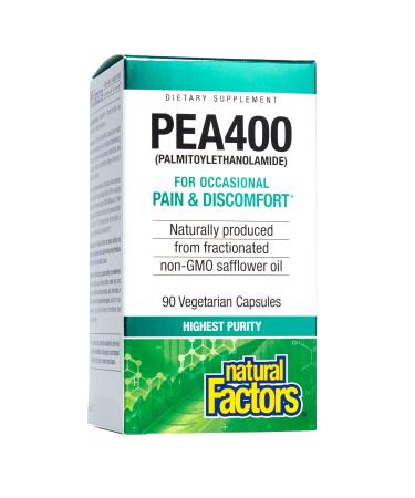Natural Factors PEA400 90 Vegetarian Capsules