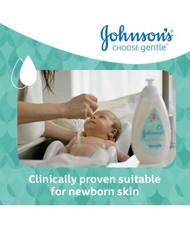 Johnson's Baby Cotton Touch 2-in-1 Bath & Wash 500ml - Gentle Hair and Body Wash for Newborns - pH Balanced, Sensitive Skin - Real Cotton Blend - Pack of 1 - Buy Online on GoSupps.com