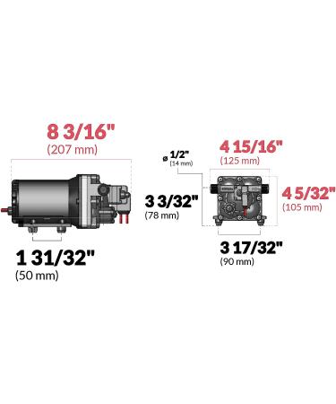 SHURFLO Aqua King II 3 GPM 12V Automatic Fresh Water Pump - High Performance - Buy Online on GoSupps.com