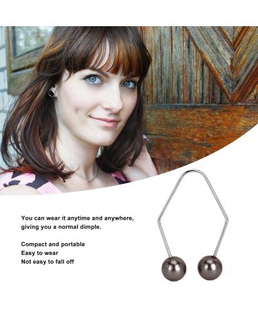 Uxsiya Dimple Trainer Tool - 2 Pairs Cheek Dimple Maker Balls for a Perfect Smile (Black) | Enhance Your Smile Internationally - Buy Online on GoSupps.com